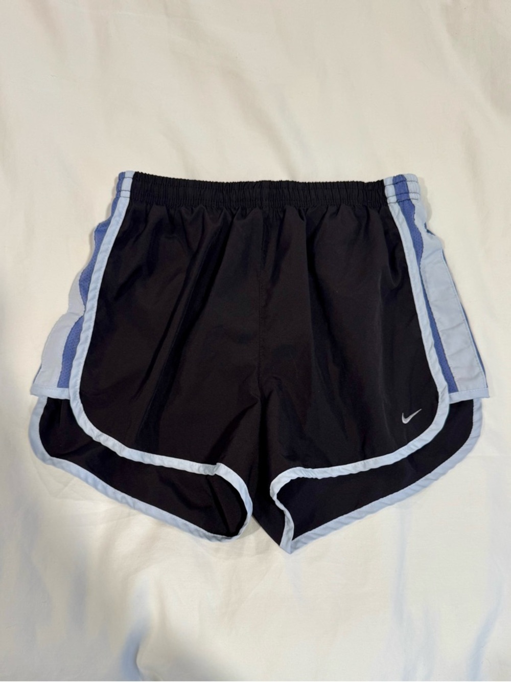 Nike Dri-Fit Women's Athletic Shorts with Light Blue Trim